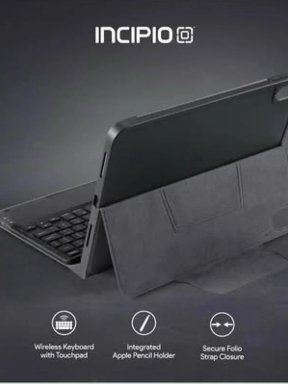 NEW - Keyboard Folio for iPad Pro 12.9, Slim Protective Case w/ Magnetic Closure